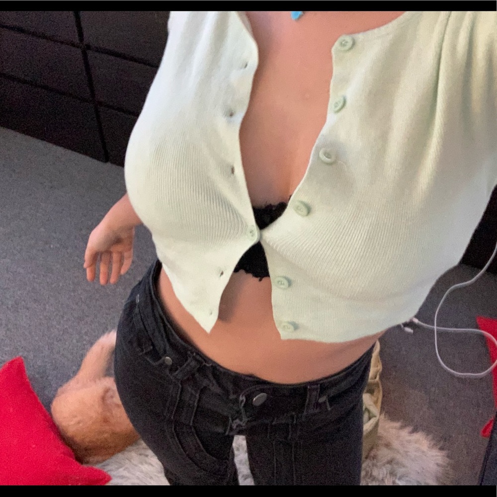 Button up green shirt